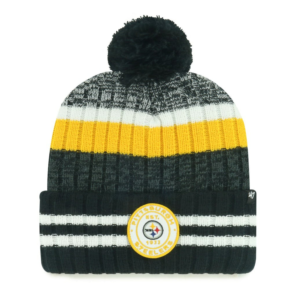 Pittsburgh Steelers '47 Quiver Cuffed Knit Hat with Pom sale