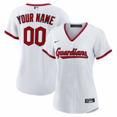 Cleveland Guardians Women's Home Custom Replica 2.0 Jersey White