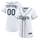 Tampa Bay Rays Women's Home Custom Replica 2.0 Jersey White