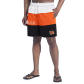 Cincinnati Bengals G-III Sports by Carl Banks Sunrise Volley Swim Shorts - Black/Orange discount