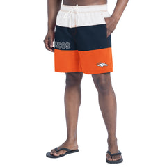 Denver Broncos G-III Sports by Carl Banks Sunrise Volley Swim Shorts - Orange/Navy sale