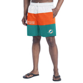 Miami Dolphins G-III Sports by Carl Banks Sunrise Volley Swim Shorts - Aqua/Orange outlet