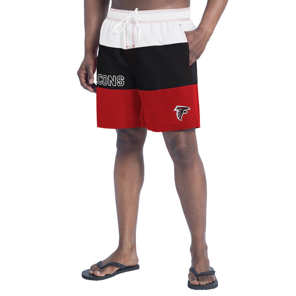 Atlanta Falcons G-III Sports by Carl Banks Sunrise Volley Swim Shorts - Red/Black sale