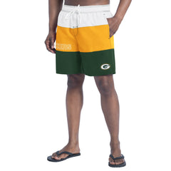 Green Bay Packers G-III Sports by Carl Banks Sunrise Volley Swim Shorts - Green/Gold online