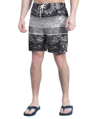Las Vegas Raiders G-III Sports by Carl Banks Horizon Volley Swim Shorts - Black/Gray on sale