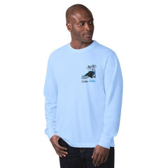 Carolina Panthers Margaritaville It's Five O'Clock Somewhere Long Sleeve T-Shirt - Light Blue cheap