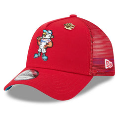 Washington Nationals 2025 Big League Chew A-Frame 9FORTY Adjustable Trucker Hat Red