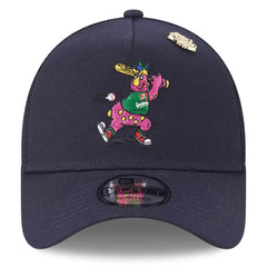 Cleveland Guardians 2025 Big League Chew A-Frame 9FORTY Adjustable Trucker Hat Navy