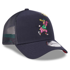 Cleveland Guardians 2025 Big League Chew A-Frame 9FORTY Adjustable Trucker Hat Navy