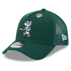 Athletics 2025 Big League Chew A-Frame 9FORTY Adjustable Trucker Hat Green