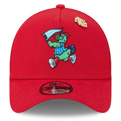 Philadelphia Phillies 2025 Big League Chew A-Frame 9FORTY Adjustable Trucker Hat Red