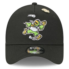 Pittsburgh Pirates 2025 Big League Chew A-Frame 9FORTY Adjustable Trucker Hat Black