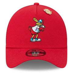 St. Louis Cardinals 2025 Big League Chew A-Frame 9FORTY Adjustable Trucker Hat Red