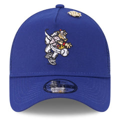 Texas Rangers 2025 Big League Chew A-Frame 9FORTY Adjustable Trucker Hat Royal