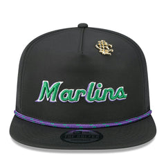Miami Marlins 2025 Big League Chew Golfer Snapback Hat Black