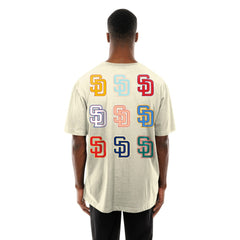 San Diego Padres Ransom Note Oversized T-Shirt Cream