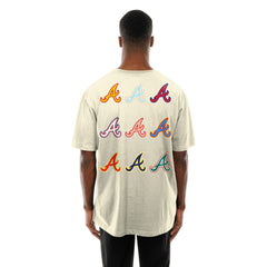 Atlanta Braves Ransom Note Oversized T-Shirt Cream