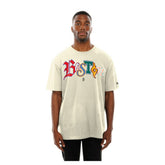 Boston Red Sox Ransom Note Oversized T-Shirt Cream