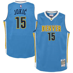 Nikola Jokic Denver Nuggets Youth 2016/17 Hardwood Classics Swingman Jersey sale - Light Blue online