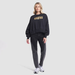 San Francisco 49ers Women's 2025 Rivalries Collection Oversized Phoenix Fleece Sweatshirt - Black outlet
