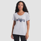 New England Patriots Women's 2025 Rivalries Collection Slub Dri-FIT T-Shirt - Silver discount