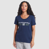 Seattle Seahawks Women's 2025 Rivalries Collection Slub Dri-FIT T-Shirt - College Navy online