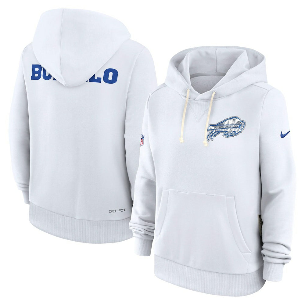 Buffalo Bills Women's 2025 Rivalries Collection Standard Issue Sideline Dri-FIT Hoodie - White online