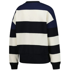 Minnesota Twins Women's Cooperstown Collection Blocked Fleece Pullover Sweatshirt- Navy/Black