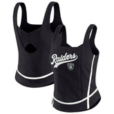 Las Vegas Raiders WEAR by Erin Andrews Women's Square Neck Tank Top - Black online