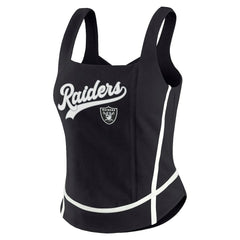 Las Vegas Raiders WEAR by Erin Andrews Women's Square Neck Tank Top - Black online
