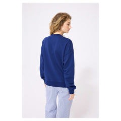 Houston Astros Terez Women's Oversized Gemstone Logo Sweatshirt Navy