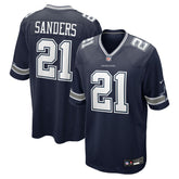 Deion Sanders Dallas Cowboys Team Retired Player Game Jersey - Navy for sale
