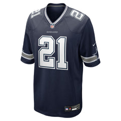 Deion Sanders Dallas Cowboys Team Retired Player Game Jersey - Navy for sale