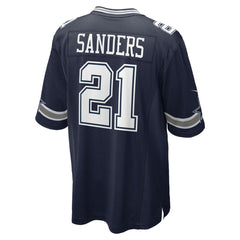 Deion Sanders Dallas Cowboys Team Retired Player Game Jersey - Navy for sale