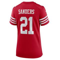 Deion Sanders San Francisco 49ers Women's Retired Player Game Jersey - Scarlet outlet