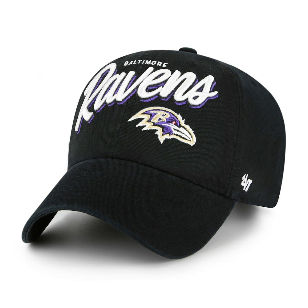Baltimore Ravens '47 Women's Ariana Clean Up Adjustable Hat - Black for sale