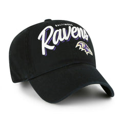 Baltimore Ravens '47 Women's Ariana Clean Up Adjustable Hat - Black for sale