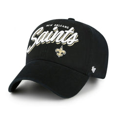 New Orleans Saints '47 Women's Ariana Clean Up Adjustable Hat - Black discount