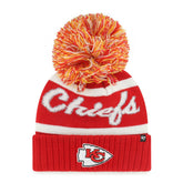 Kansas City Chiefs '47 Women's Spirited Cuffed Knit Hat with Pom - Red discount