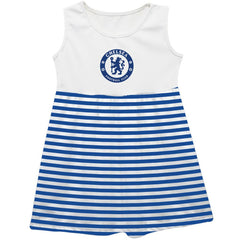 Chelsea Vive La Fete Girls Toddler Striped Tank Top Dress Discount - Blue