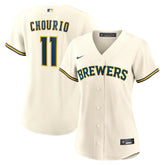 Jackson Chourio Milwaukee Brewers Women's Home Replica Jersey Cream