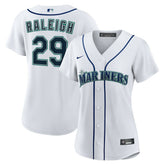 Cal Raleigh Seattle Mariners Women's Home Replica Jersey White