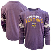 Minnesota Vikings Wes & Willy Youth Football Long Sleeve T-Shirt - Heather Purple discount