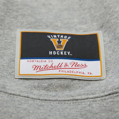 Philadelphia Flyers Mitchell & Ness Women's Logo Lightweight Pullover Sweatshirt - Heather Gray Sweatshirts