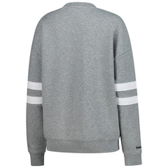 Pittsburgh Penguins Mitchell & Ness Women's Logo Lightweight Pullover Sweatshirt - Heather Gray Sweatshirts