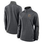 Vegas Golden Knights Fanatics Women's Authentic Pro Rink Quarter-Zip Pullover - Charcoal Pullover