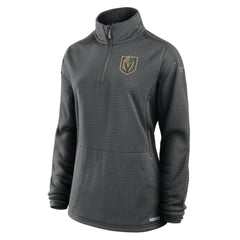 Vegas Golden Knights Fanatics Women's Authentic Pro Rink Quarter-Zip Pullover - Charcoal Pullover