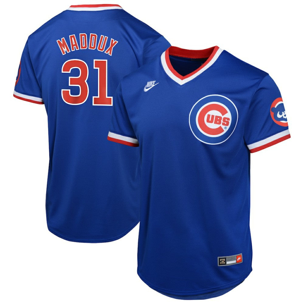 Greg Maddux Chicago Cubs Youth Cooperstown Collection Limited Jersey Royal
