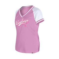 Dallas Cowboys New Era Women's Mommy & Me V-Neck T-Shirt - Pink on sale