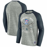 Minnesota Twins Darius Rucker Collection Raw Edge Raglan Long Sleeve Baseball T-Shirt Heather Gray